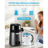 Water Distiller, 4L 1.1 Gallon Pure Water Purifier Filter For Home Table Countertop, 1750W Distilled Maker with Glass Pot, Stainless Steel Interior Drinking Machine to Make Clean Waters, Grey