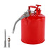 19L Type II Safety Gas Can Red Metal Fuel Storage with Spout