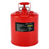 19L Type II Safety Gas Can Red Metal Fuel Storage with Spout