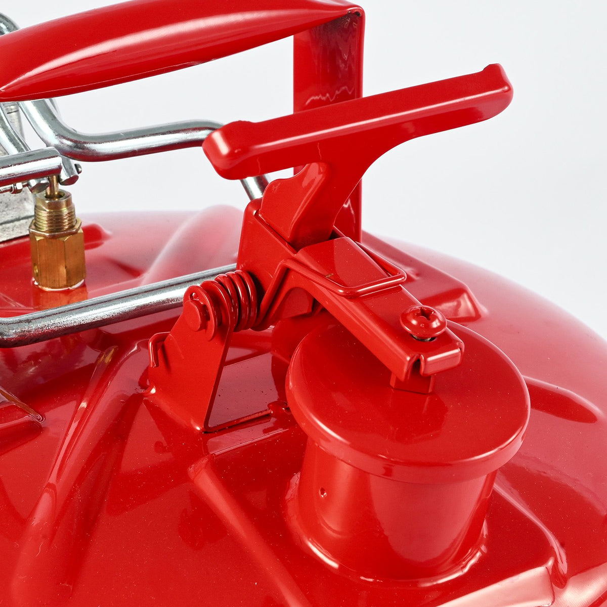 19L Type II Safety Gas Can Red Metal Fuel Storage with Spout