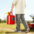 Safety Gas Can, 19 L Type I Red Safety Can for Gasoline with Stainless Steel Flame Arrester, Self-Closing Lid, and PE Funnel, Carbon Steel Flammable Fuel Storage Container with Ergonomic Handle