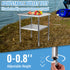Stainless Steel Prep Table, 61 x 61 x 91.4 cm, 600lbs Load Capacity Heavy Duty Metal Worktable with Adjustable Undershelf & Universal Wheels, Commercial Workstation for Kitchen Garage Backyard