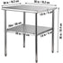 Stainless Steel Work Prep Table Commercial Food Prep Table 30x30x36in