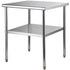 Stainless Steel Work Prep Table Commercial Food Prep Table 30x30x36in