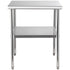 Stainless Steel Work Prep Table Commercial Food Prep Table 30x30x36in