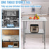VEVOR Stainless Steel Work Prep Table Commercial Food Prep Table 30x30x36in
