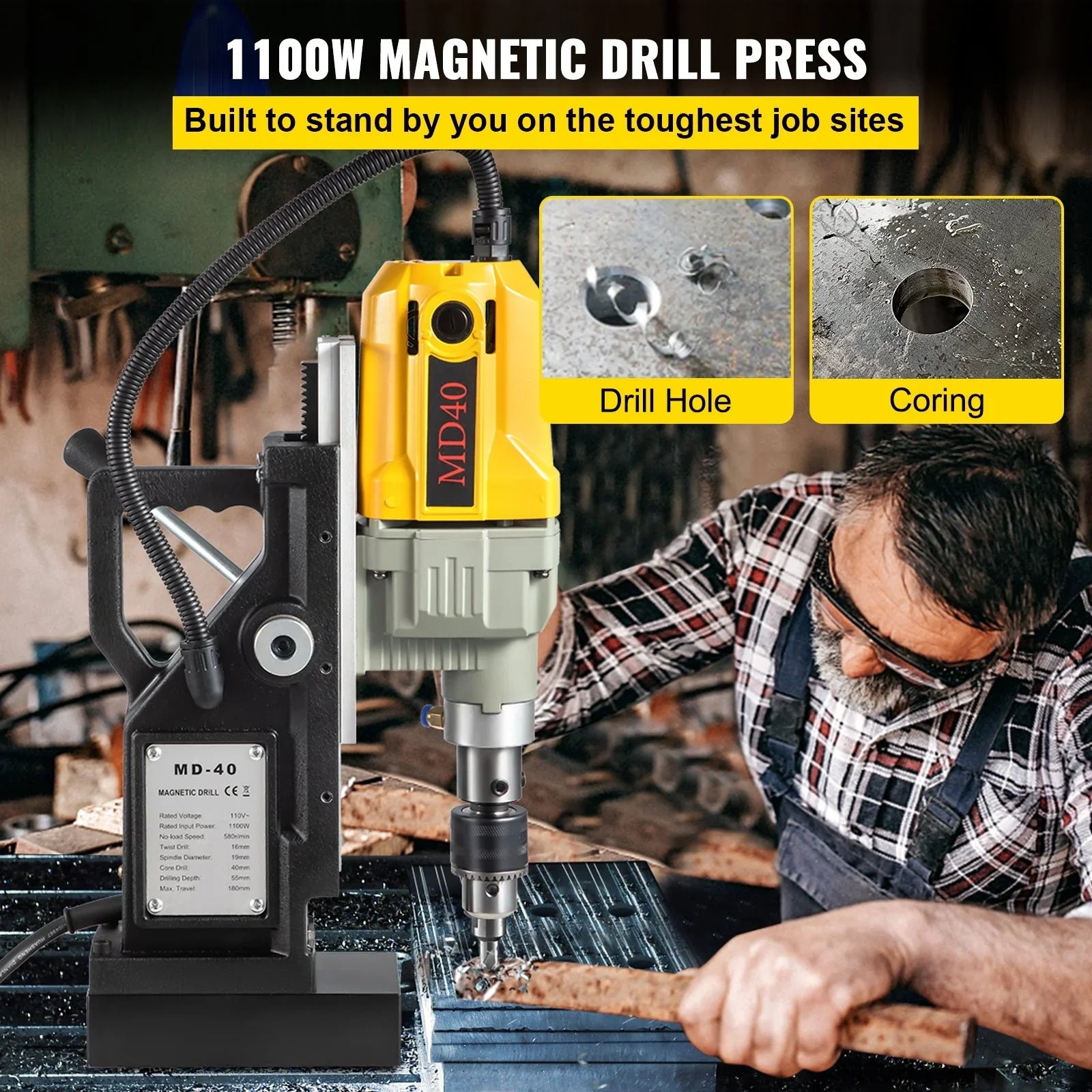 Magnetic Drill, 1100W 1.57