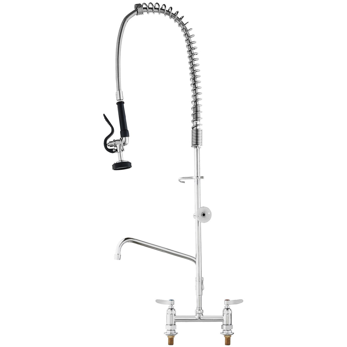 Commercial Faucet with Pre-Rinse Sprayer, 44