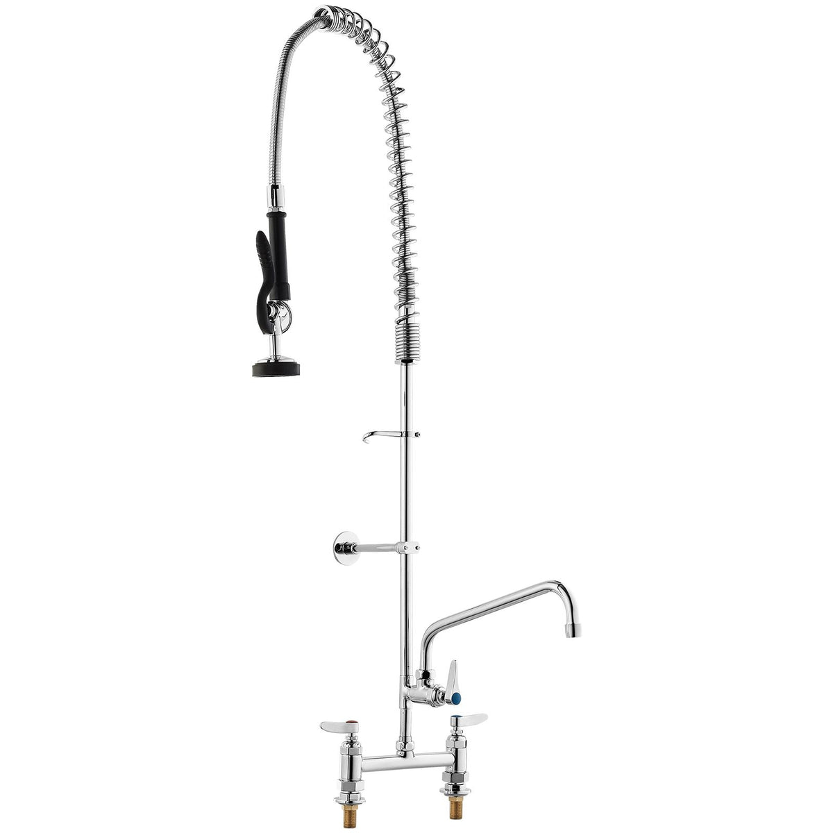 Commercial Faucet with Pre-Rinse Sprayer, 44