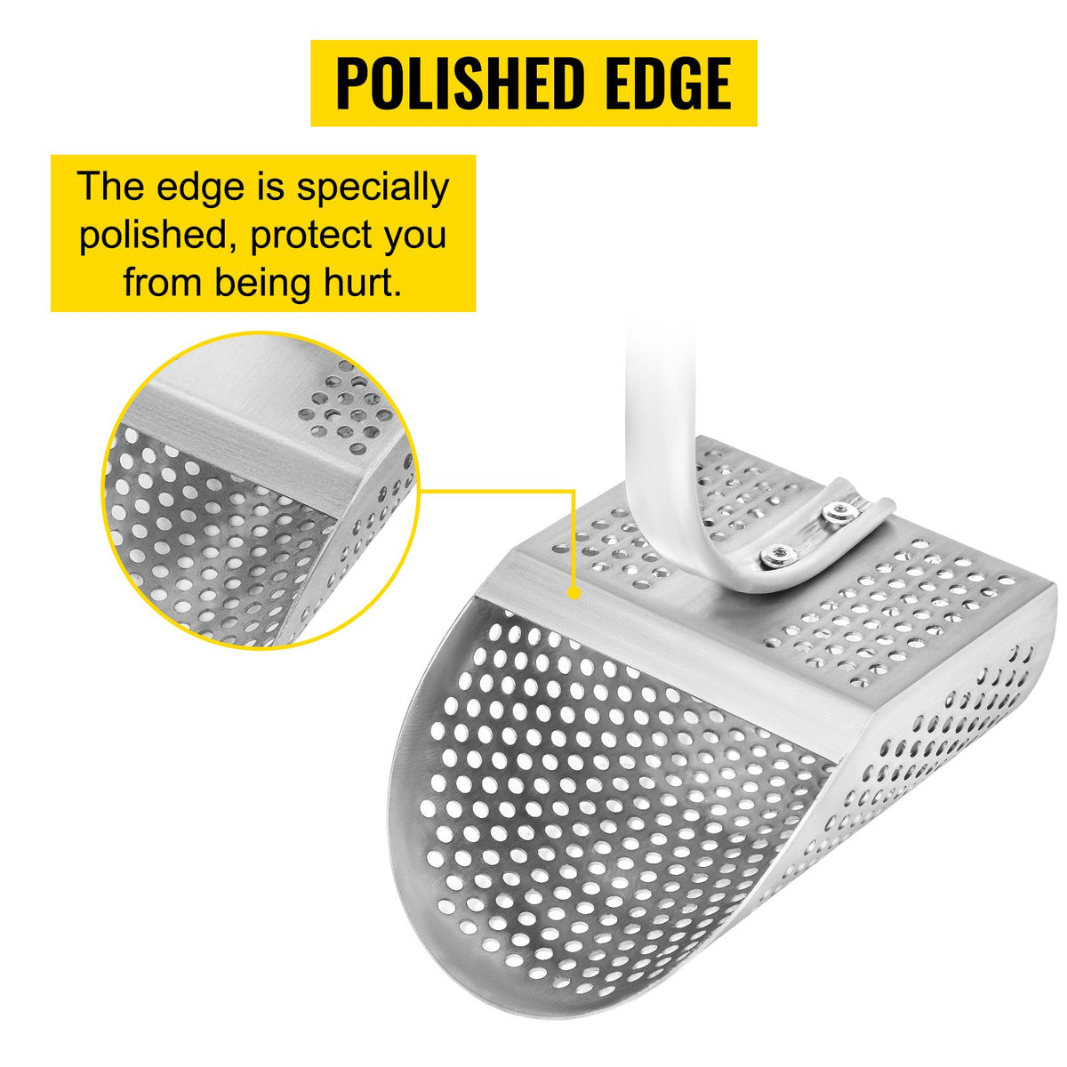 Metal Detector Sand Scoop Metal Detecting Hunting Scoop with Steel Handle