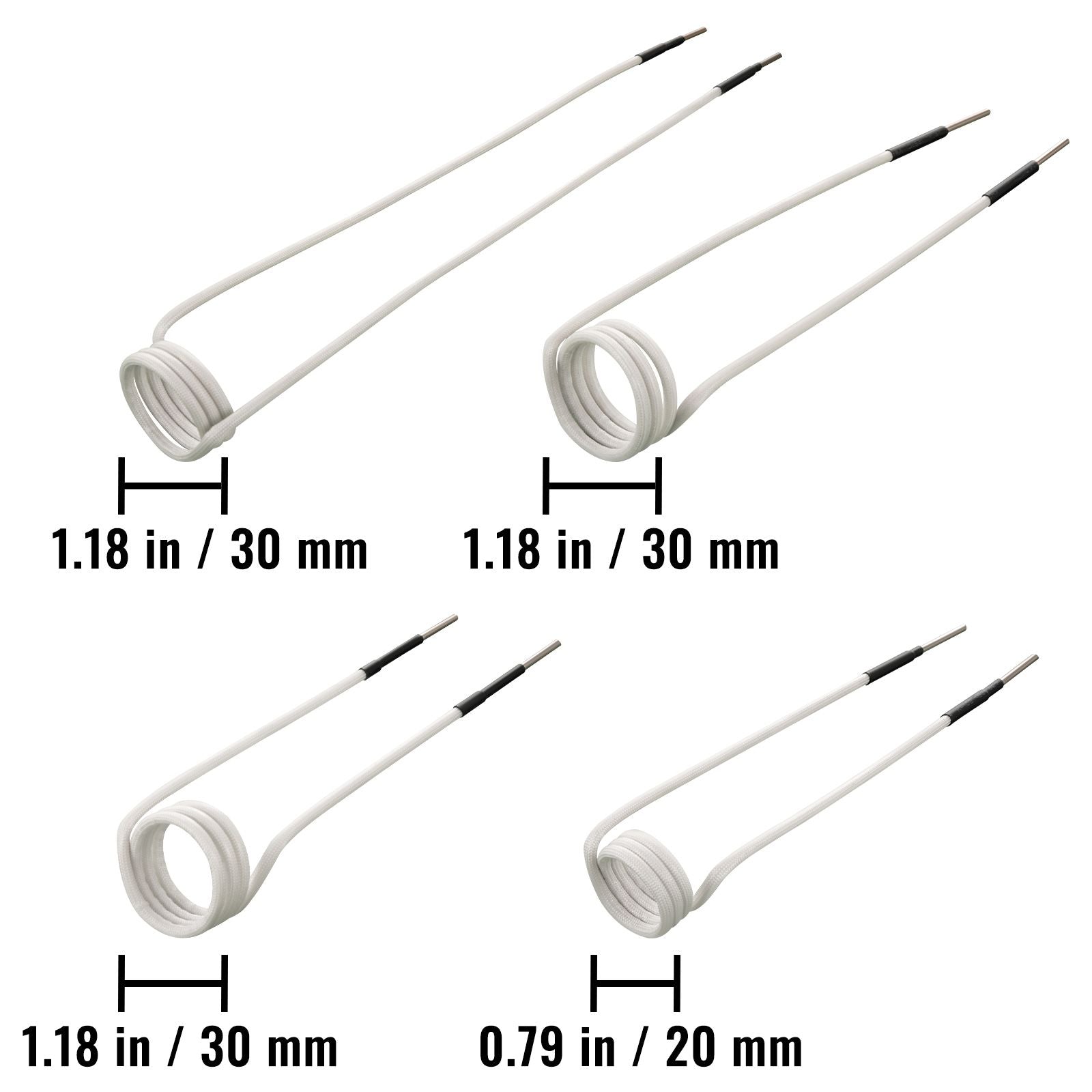 Induction Heater Coil Kit Induction Coils 8PCS For Removing Rusty Bolts