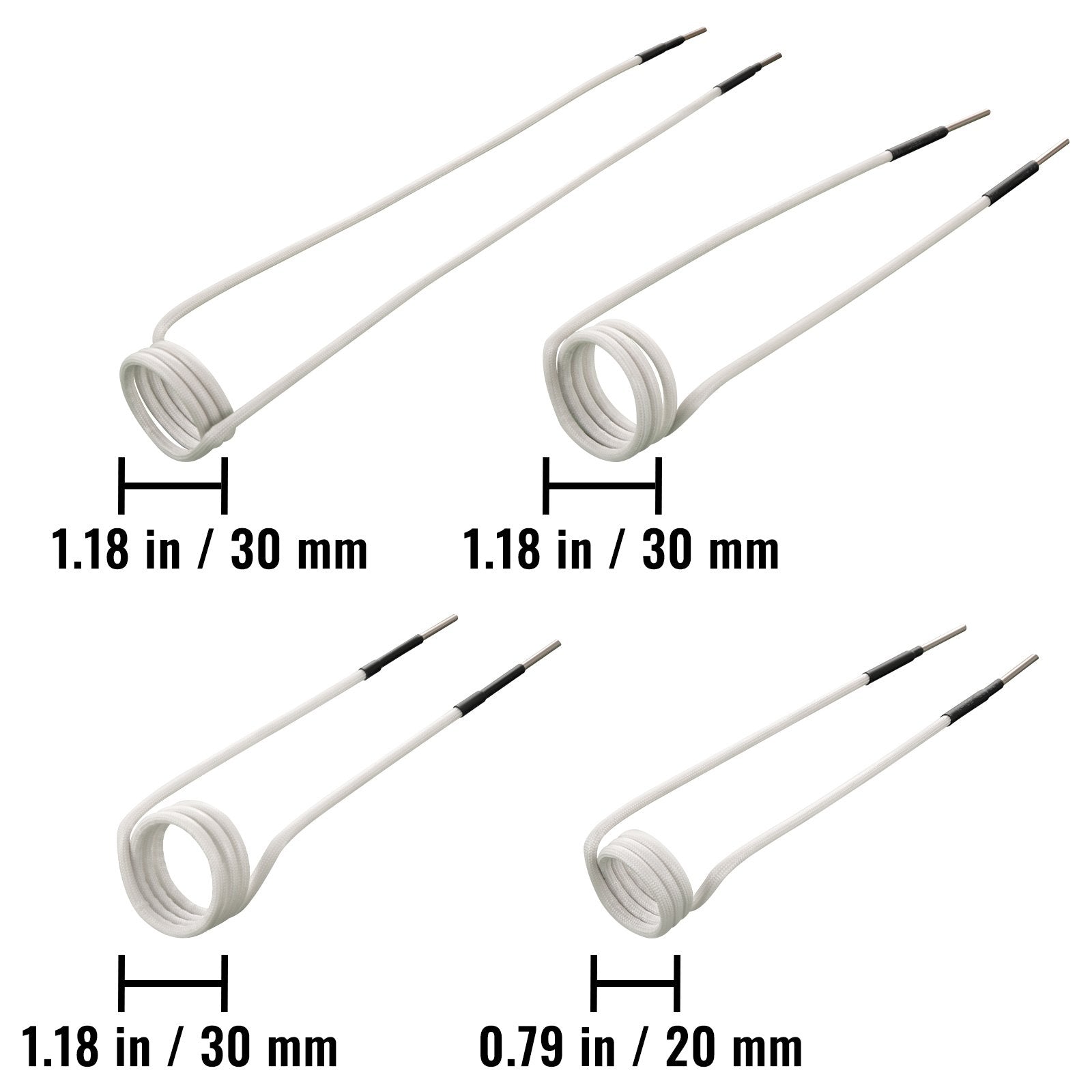 Induction Heater Coil Kit Induction Coils 8PCS For Removing Rusty Bolts