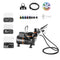 Airbrush Kit, 1/6 HP, Air Brush Kit with Air Compressor, 3 Dual-Action Professional Airbrushes with 3 Tips, Hose, Acrylic Paint, 2 Fans, Low Noise, for Cake Decorating, Model Painting, Nail Art