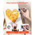 Airbrush Kit, 1/6 HP, Air Brush Kit with Air Compressor, 3 Dual-Action Professional Airbrushes with 3 Tips, Hose, Acrylic Paint, 2 Fans, Low Noise, for Cake Decorating, Model Painting, Nail Art