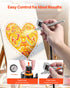 Airbrush Kit, 1/6 HP, Air Brush Kit with Air Compressor, 3 Dual-Action Professional Airbrushes with 3 Tips, Hose, Acrylic Paint, 2 Fans, Low Noise, for Cake Decorating, Model Painting, Nail Art