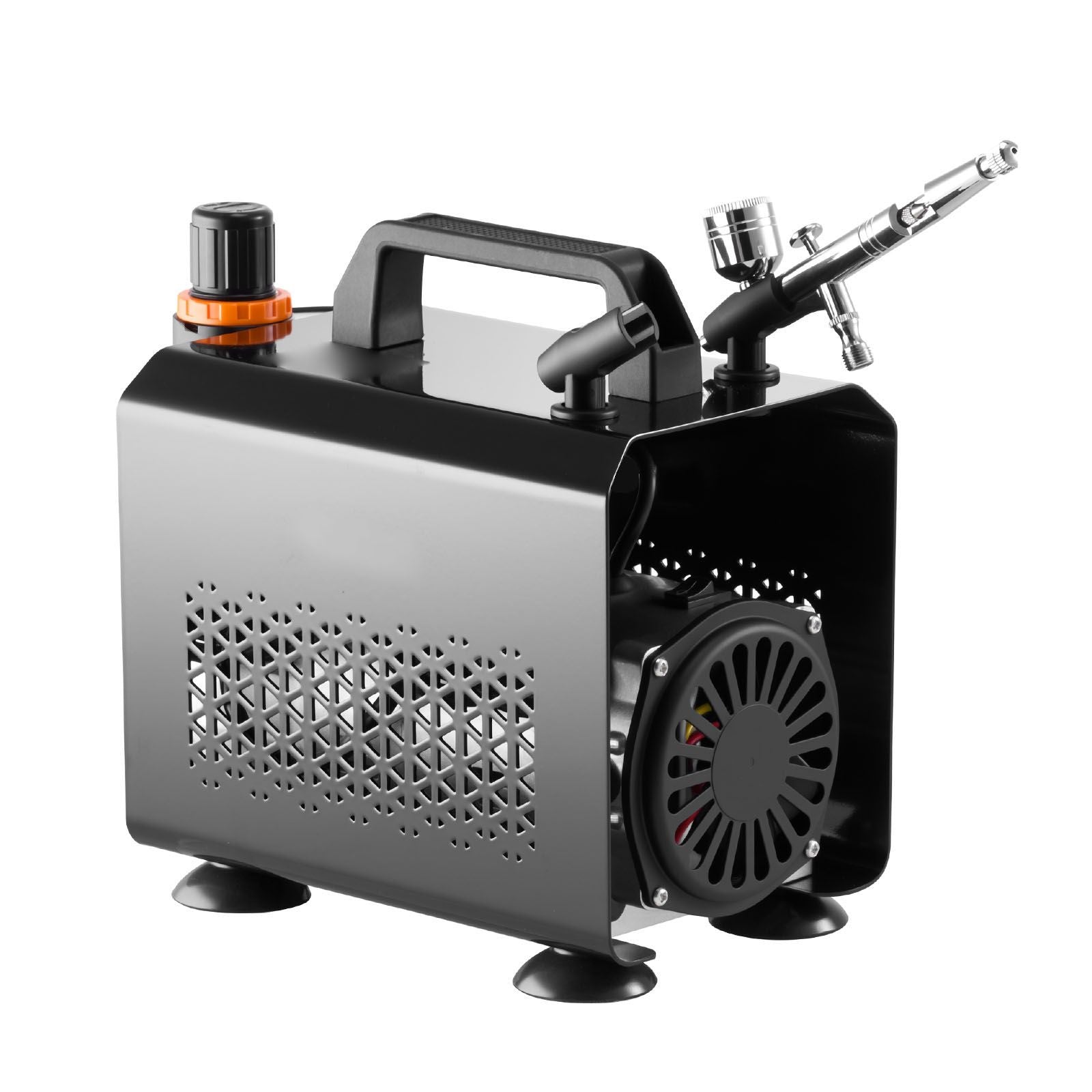 Airbrush Kit Air Brush Kit 1/6 HP Air Compressor 1 Airbrush 3 Tips Paint