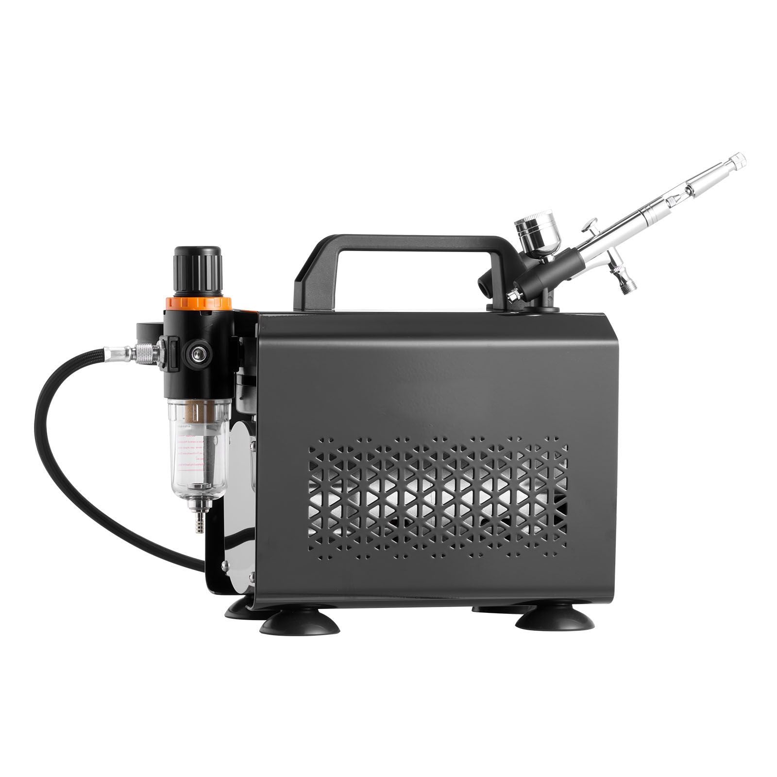 Airbrush Kit Air Brush Kit 1/6 HP Air Compressor 1 Airbrush 3 Tips Paint