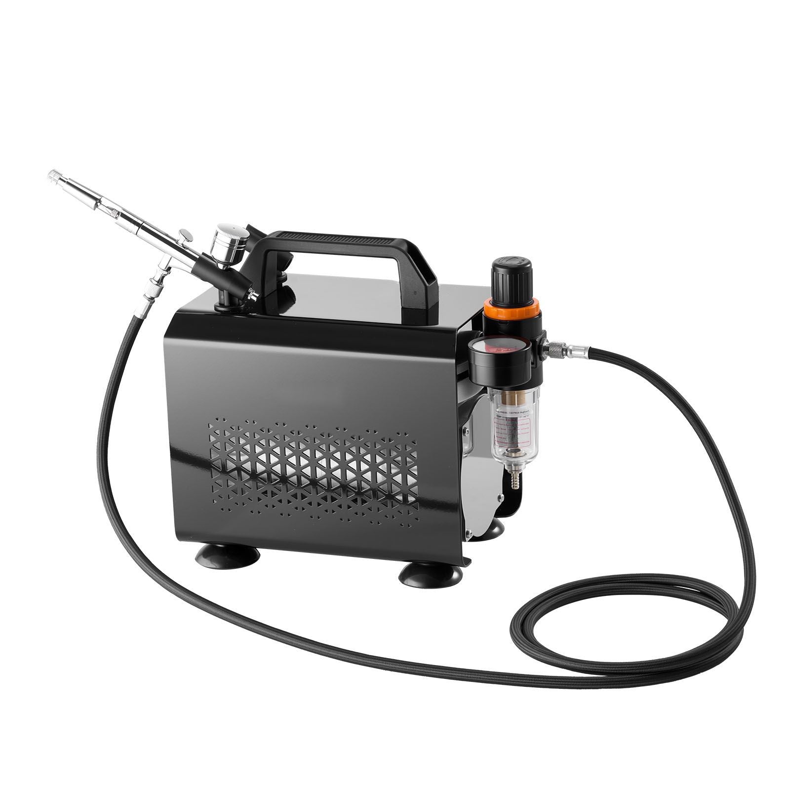 Airbrush Kit Air Brush Kit 1/6 HP Air Compressor 1 Airbrush 3 Tips Paint