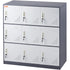 VEVOR 9 Doors Metal Storage Cabinet Employees Steel Storage Cabinet Office Gray