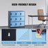 VEVOR 9 Doors Metal Storage Cabinet Employees Steel Storage Cabinet Office Black
