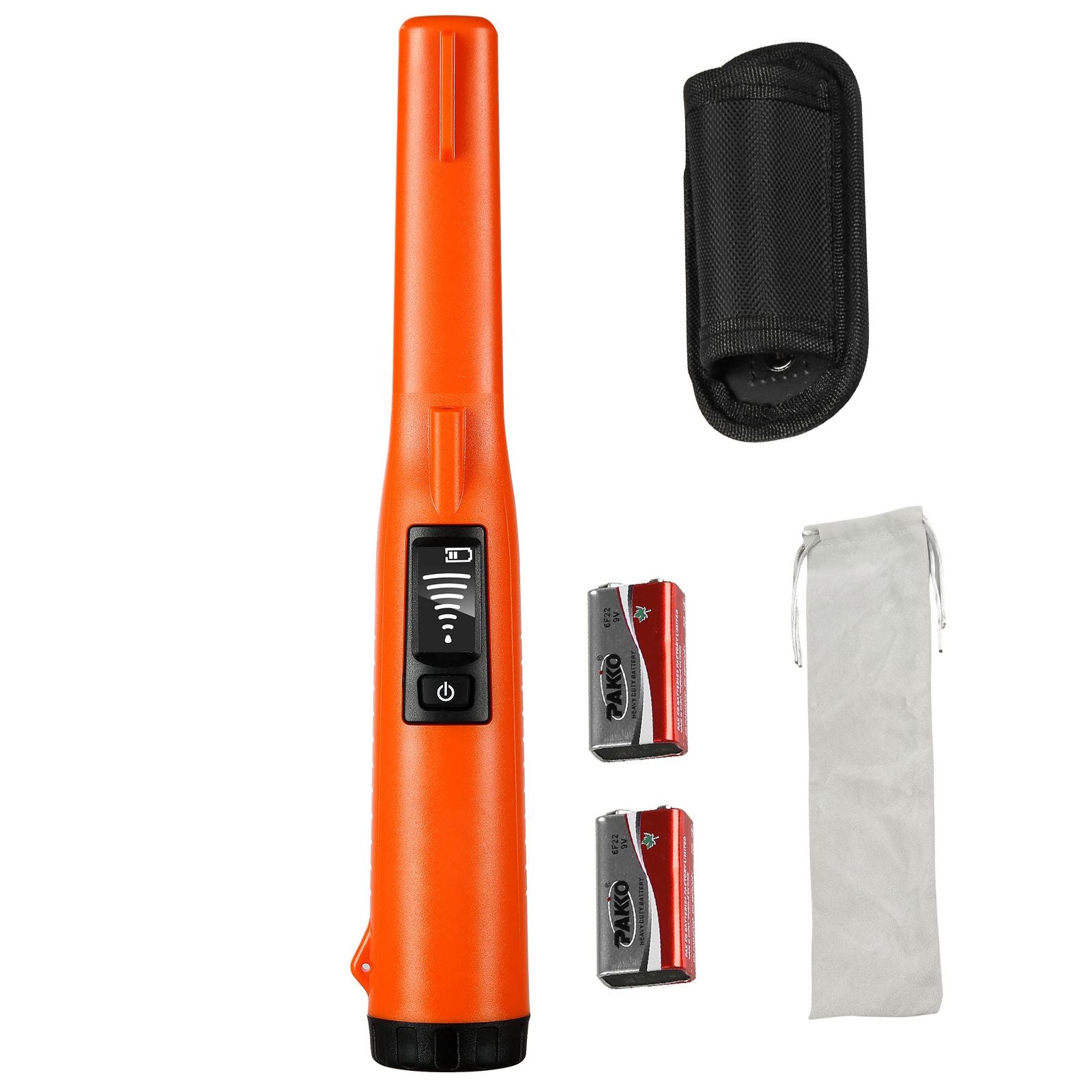 Metal Detector Pinpointer IP68 Waterproof Handheld Detector Wand with LCD