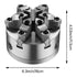 6 Inch 6 Jaw Self Centering Lathe Chuck D1-4 Cam Lock Back Plate