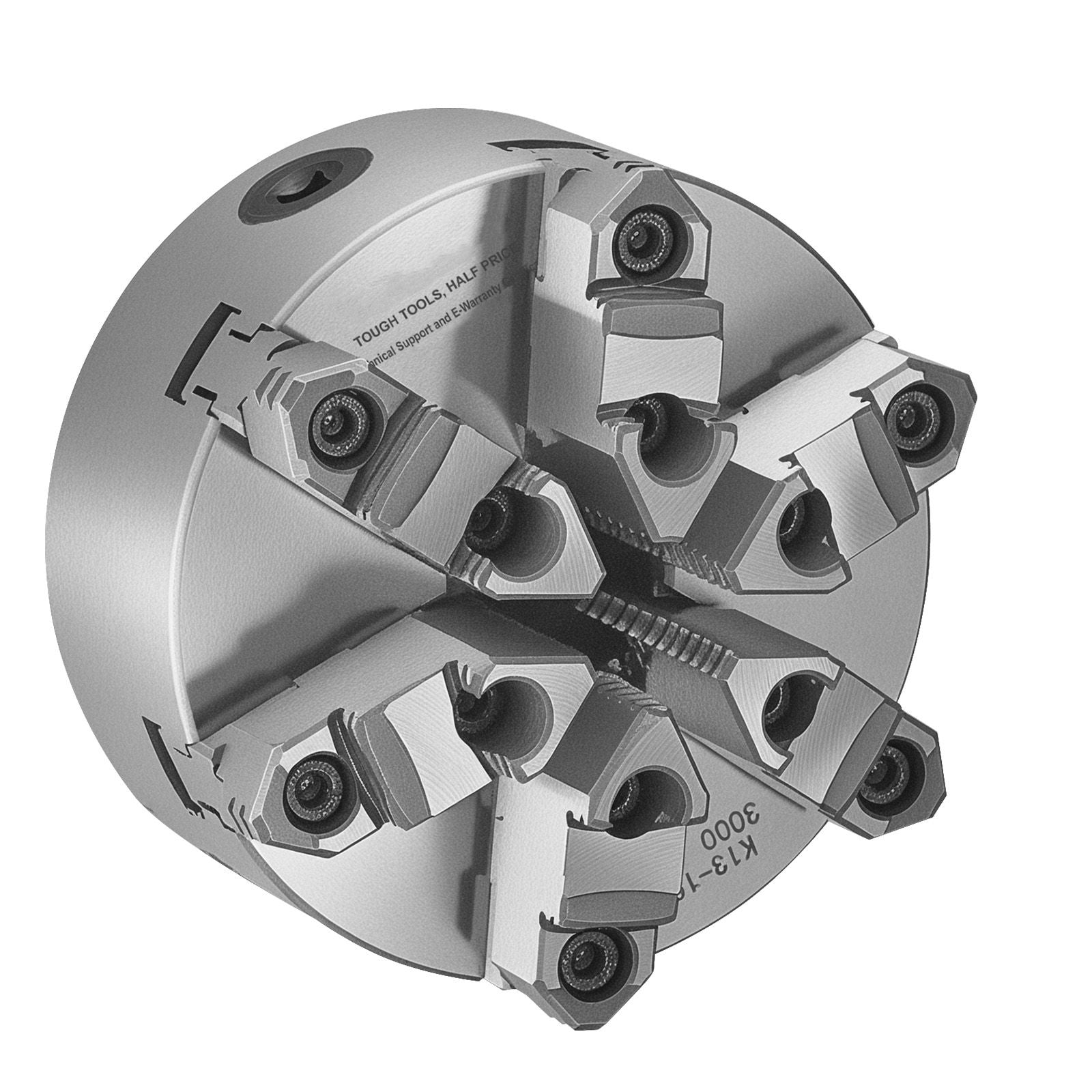 6 Inch 6 Jaw Self Centering Lathe Chuck D1-4 Cam Lock Back Plate