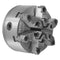 6-Jaw Lathe Chuck, 6 Inch (160 mm), Self-Centering Chuck with D1-4 Cam Lock Backing Plate, 0.12-5.71 in (3-145 mm) Clamping Range with T-wrench Screws, HT300 Material, for Wood Metal Lathe