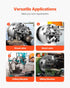 6-Jaw Lathe Chuck, 6 Inch (160 mm), Self-Centering Chuck with D1-4 Cam Lock Backing Plate, 0.12-5.71 in (3-145 mm) Clamping Range with T-wrench Screws, HT300 Material, for Wood Metal Lathe