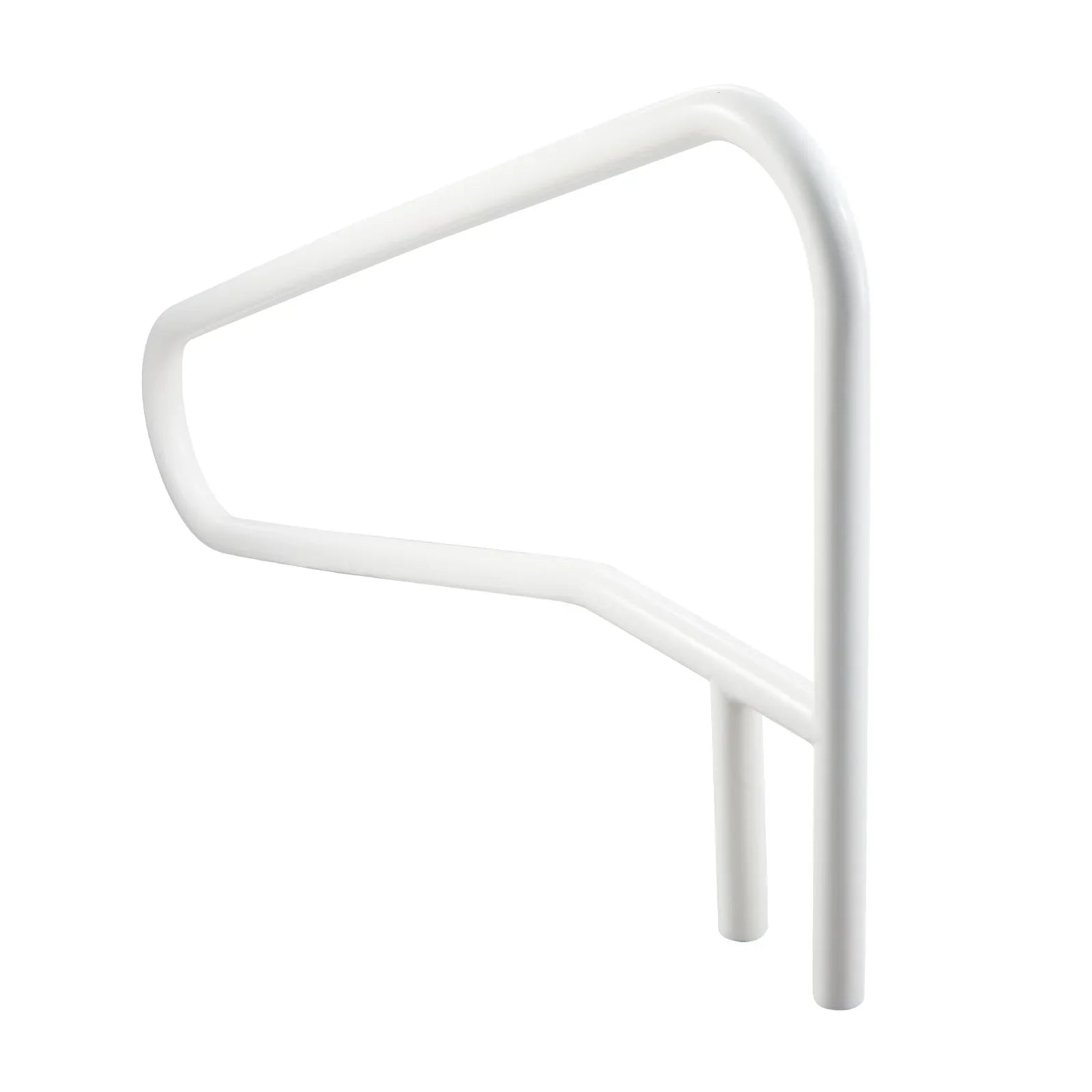 Pool Rail, 137.1 x 81.3 cm Pool Handrail, 100kg Load Capacity Heavy Duty Stainless Steel Swimming Handrail, Seamless Welding, Recessed or Base Mount, for Poolside, Water Parks, Spa Centers