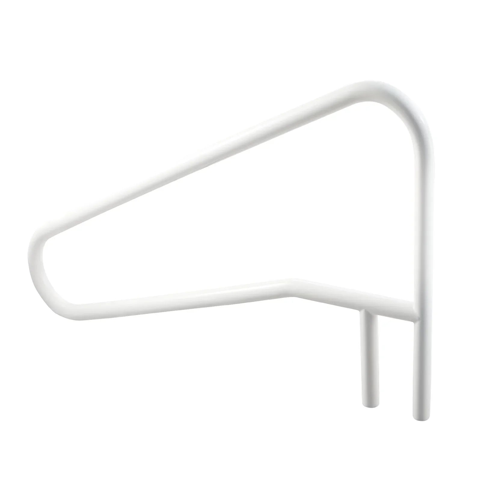Pool Rail, 137.1 x 81.3 cm Pool Handrail, 100kg Load Capacity Heavy Duty Stainless Steel Swimming Handrail, Seamless Welding, Recessed or Base Mount, for Poolside, Water Parks, Spa Centers