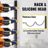 Wall Mounted Wine Rack 24 Bottle Holder Black Steel Vertical Storage Shelf