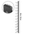Wall Mounted Wine Rack 24 Bottle Holder Black Steel Vertical Storage Shelf