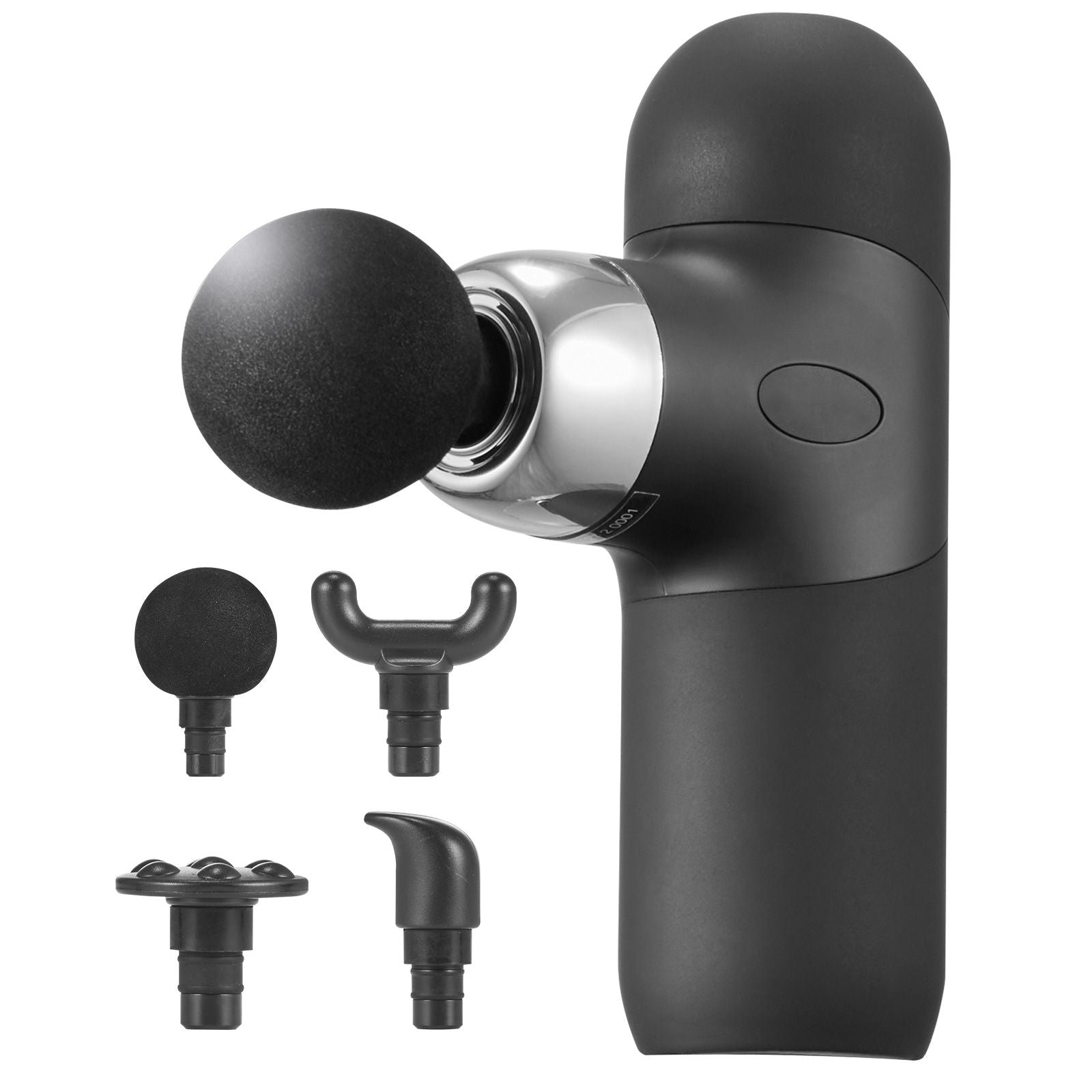 Mini Deep Tissue Massage Gun 4 Speeds 4 Heads Percussion Muscle Massager