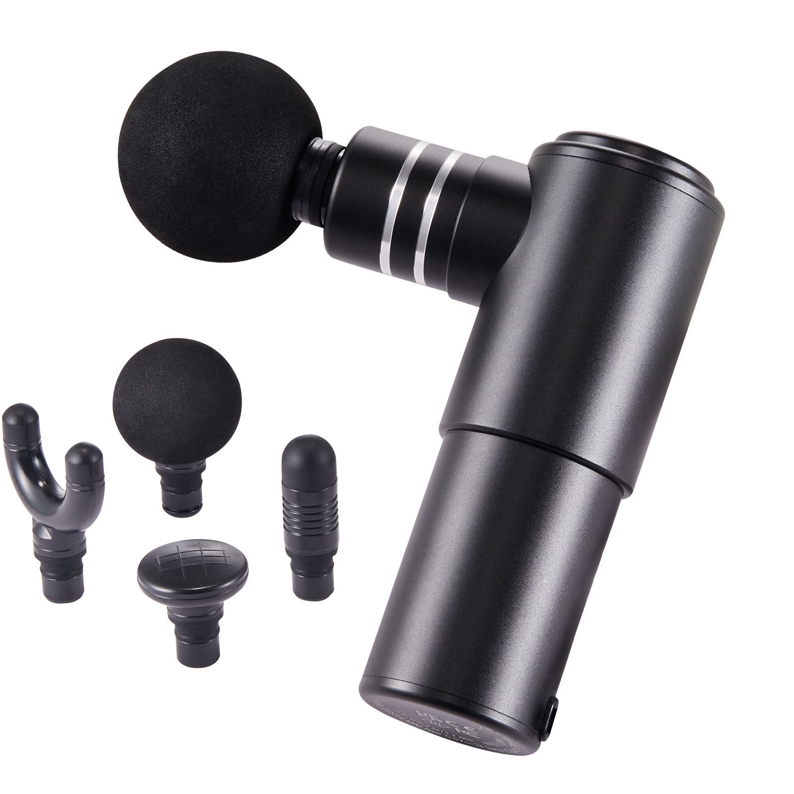 Massage Gun Deep Tissue, Percussion Muscle Massager for Athletes - with 4 Speed Levels & 4 Massage Heads, 12V 2500mAh Batteries, Handheld Electric Massage Gun for Pain Relief, Muscle Relaxation