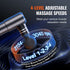Massage Gun Deep Tissue, Percussion Muscle Massager for Athletes - with 4 Speed Levels & 4 Massage Heads, 12V 2500mAh Batteries, Handheld Electric Massage Gun for Pain Relief, Muscle Relaxation