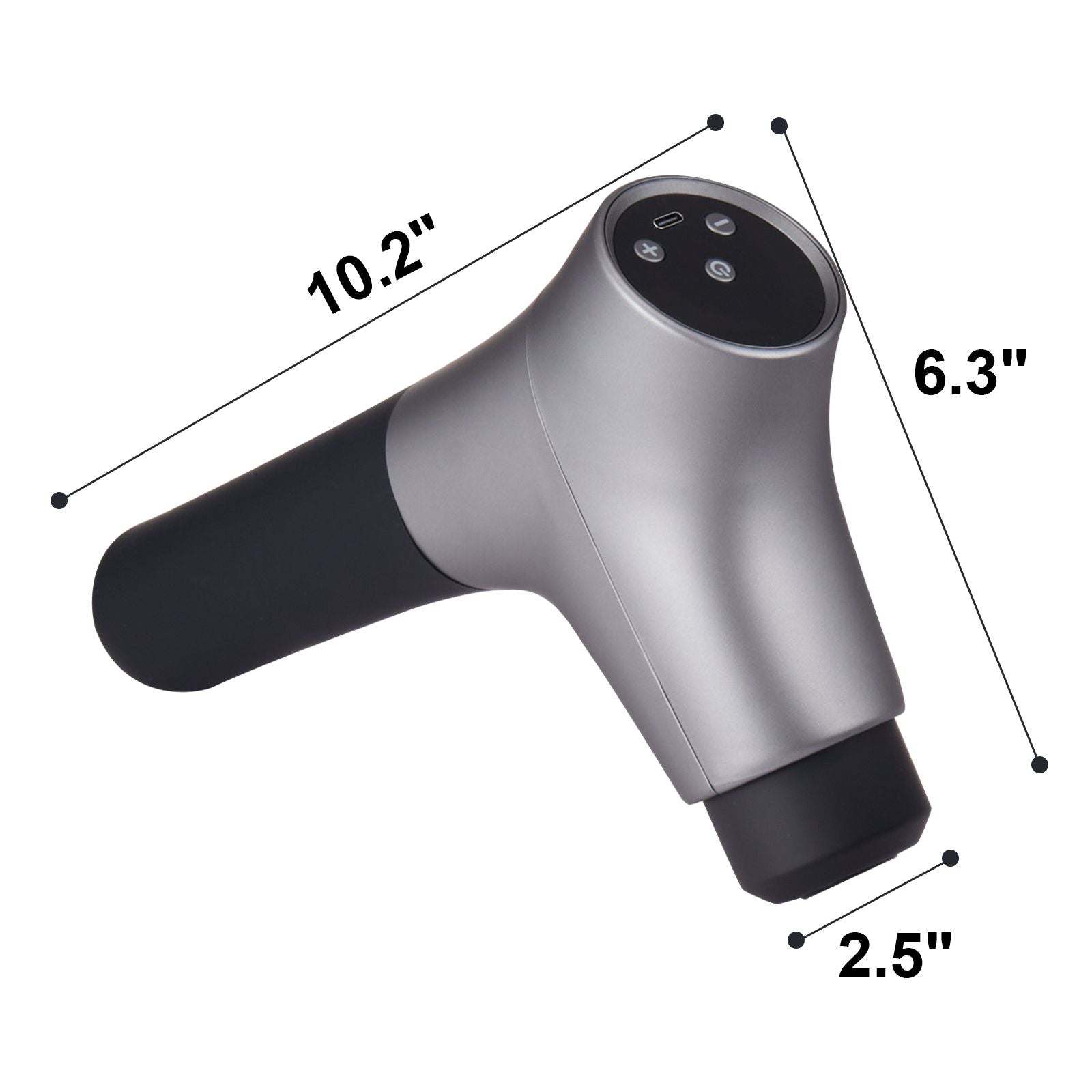 Massage Gun Deep Tissue, Percussion Muscle Massager for Athletes - with 6 Speed Levels & 4 Massage Heads, 12V 2500mAh Batteries, Handheld Electric Massage Gun for Pain Relief, Muscle Relaxation