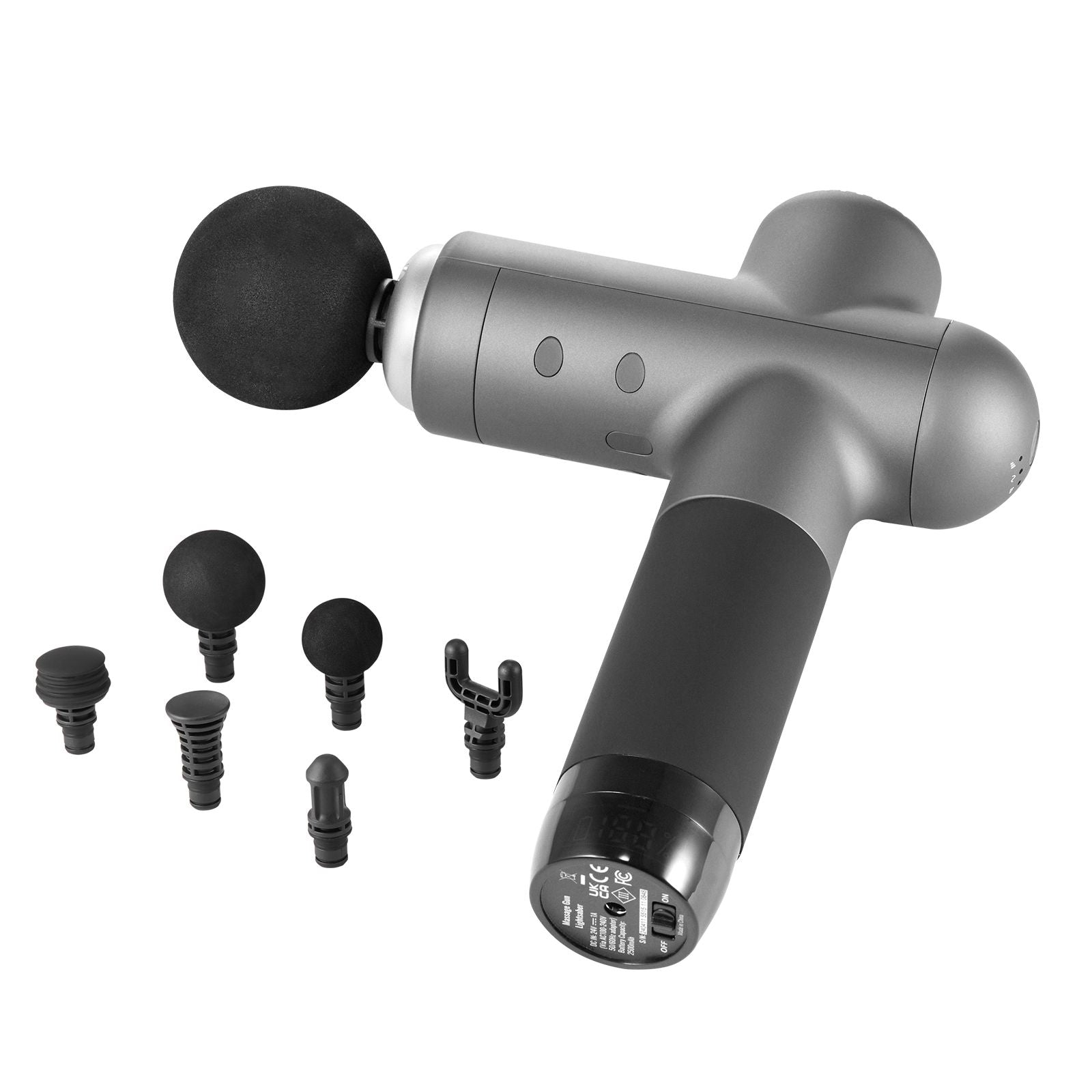 Massage Gun Deep Tissue, Percussion Muscle Massager for Athletes - with 8 Speed Levels & 6 Massage Heads, 24V 2500mAh Batteries, Handheld Electric Massage Gun for Pain Relief, Muscle Relaxation