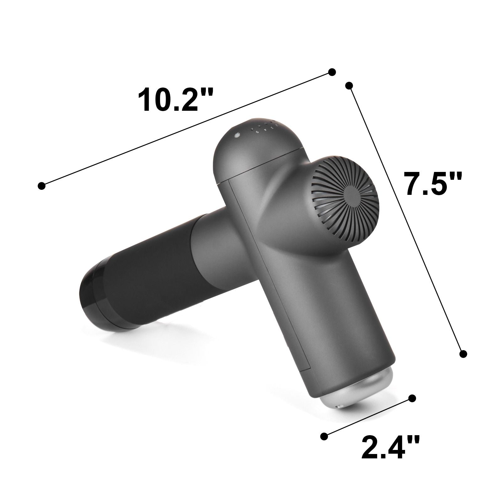 Massage Gun Deep Tissue, Percussion Muscle Massager for Athletes - with 8 Speed Levels & 6 Massage Heads, 24V 2500mAh Batteries, Handheld Electric Massage Gun for Pain Relief, Muscle Relaxation