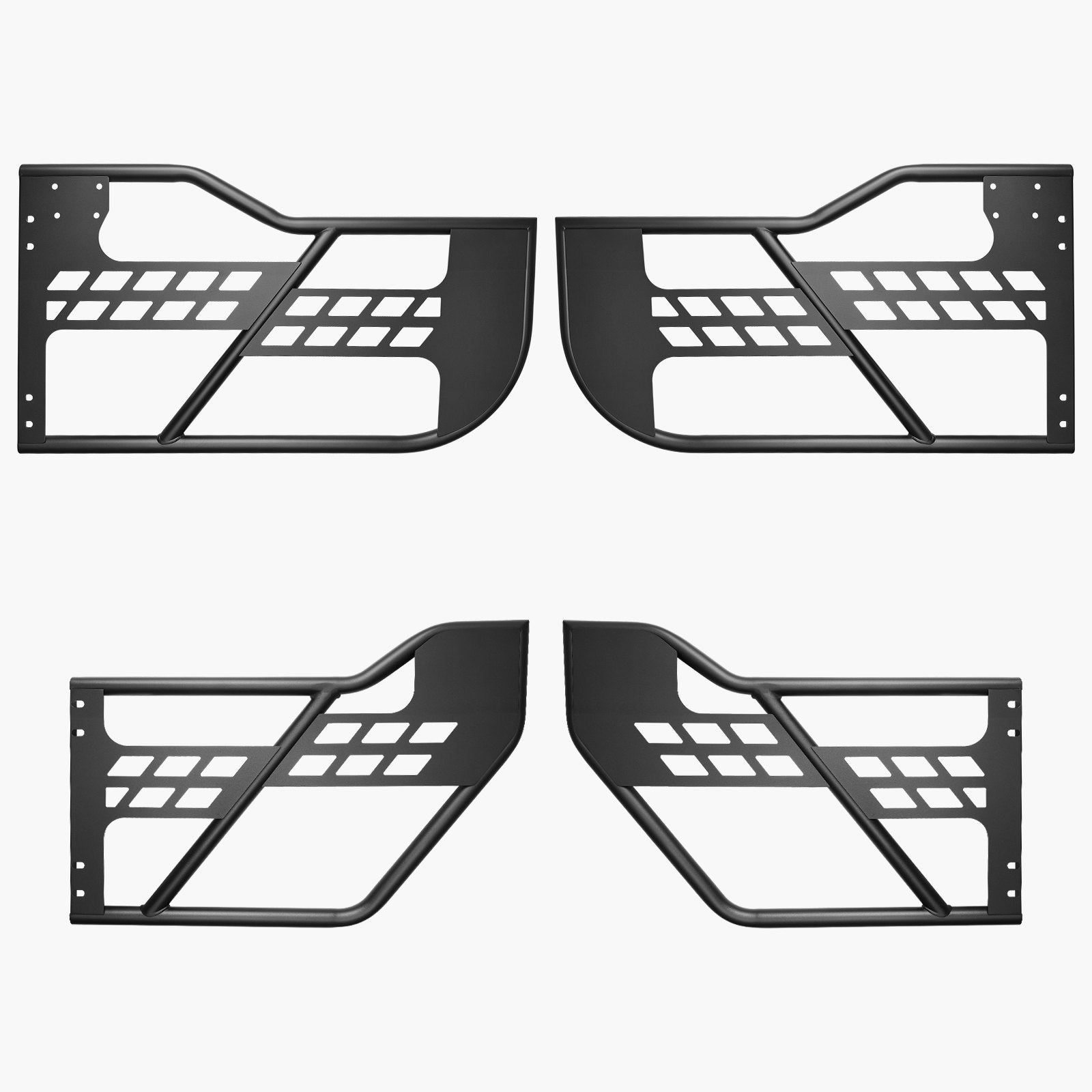 Jeep Tube Doors, 4-Door, Hunting Style Jeep Tubular Door with Heavy-Duty Hinges & OE Latch, Jeep Doors with Rubber Pads, Fit for 2018-2024 Jeep Wrangler JL & 2020-2024 Jeep Gladiator JT