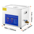 Ultrasonic Cleaner 10L Jewelry Cleaning with Digital Timer Ultrasonic Cleaning Machine for Jewellery Rings Watches Eyeglasses Dentures Coins Metal Parts Commercial and Home Use Silver