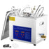 Ultrasonic Cleaner 10L Jewelry Cleaning with Digital Timer Ultrasonic Cleaning Machine for Jewellery Rings Watches Eyeglasses Dentures Coins Metal Parts Commercial and Home Use Silver