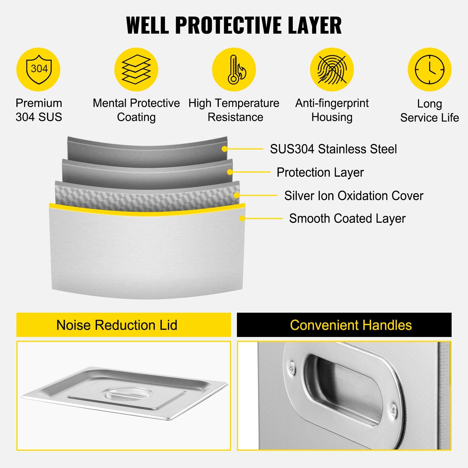 Powerful Stainless Steel 13.5-15 L Liters Ultrasonic Cleaner 360W Digital Heater Timer