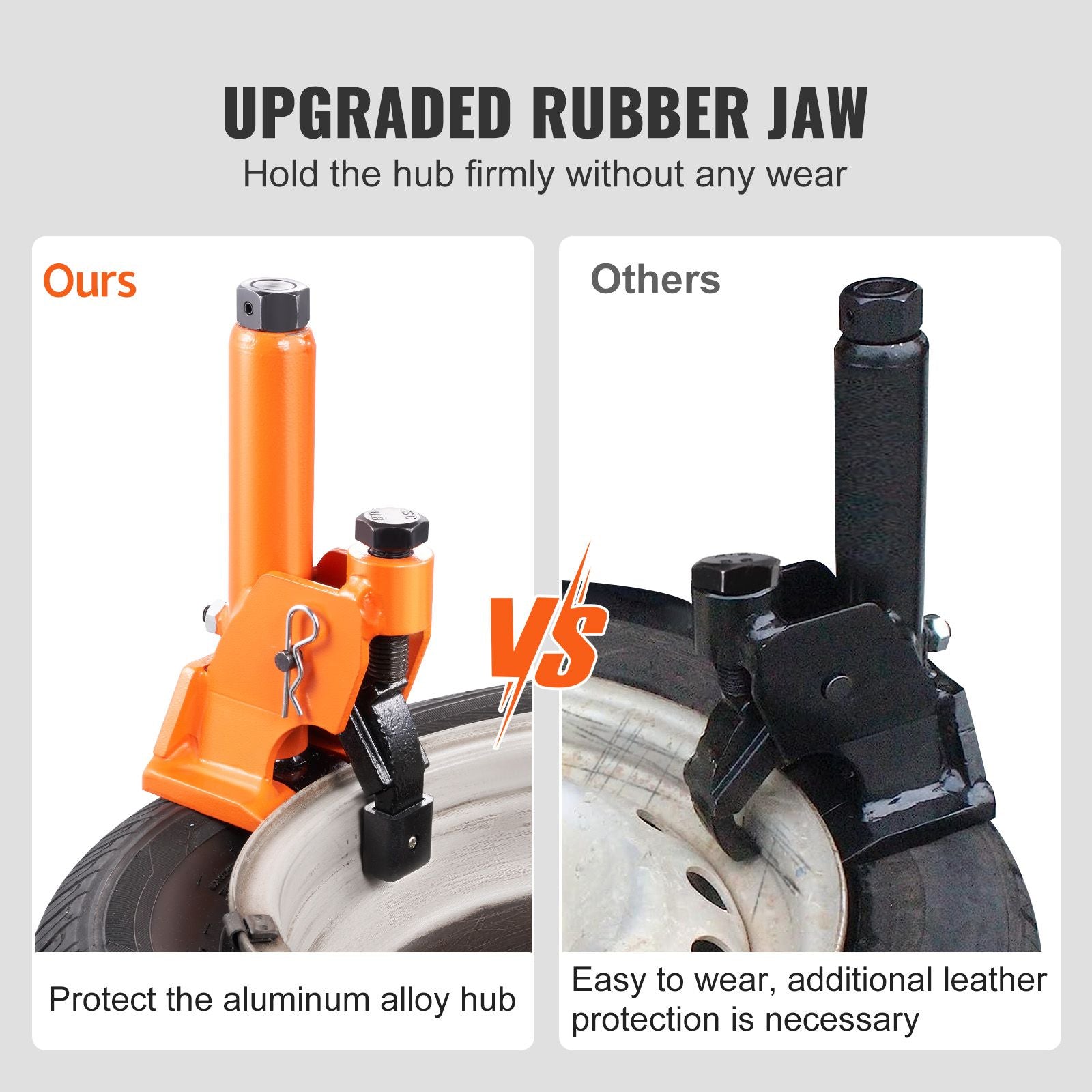 Manual Tire Bead Breaker, 96.5-106.7 mm Tires Changer Tool with Rubber Pad, Protect Aluminum Alloy Hubs, Easy-Operated Tire Repair Tool for ATVs/UTVs, Tractors, Trucks, Cars, Heavy Duty Tires