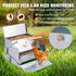 Automatic Chicken Feeder Galvanized Steel Poultry Feeder 25 lb 10 Chickens