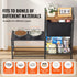 Pet Feeding Station with Storage Dog Food & Toy Organizer Raised Dog Bowls