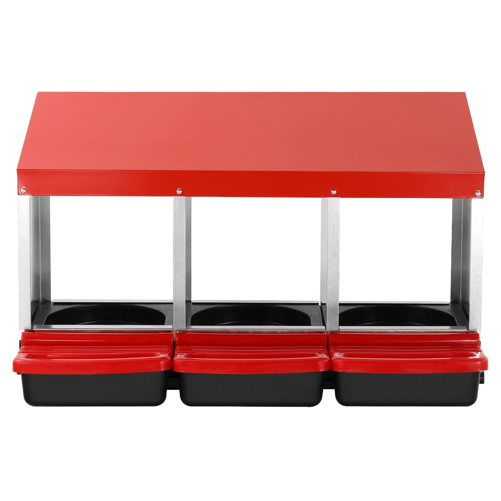 3 Compartment Chicken Nesting Box Galvanized Roll Away Egg Laying Box