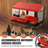 3 Compartment Chicken Nesting Box Galvanized Roll Away Egg Laying Box