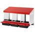 3 Compartment Chicken Nesting Box Galvanized Roll Away Egg Laying Box