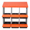 6 Compartment Chicken Nesting Boxes Roll Out Egg Laying Metal Coop Box